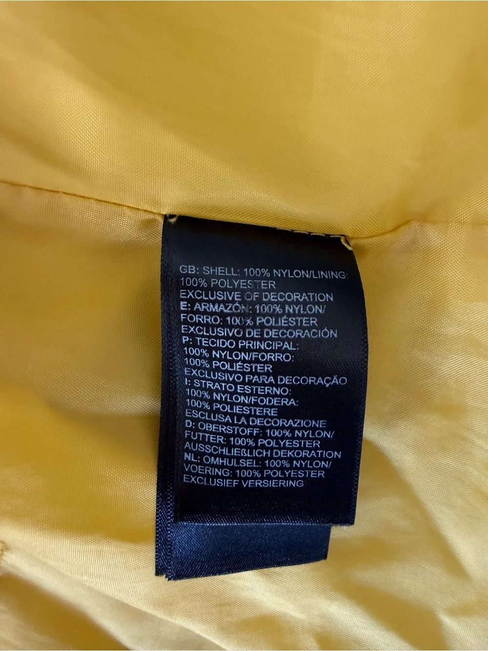 The North Face Men's Mustard Yellow Windbreaker Jacket